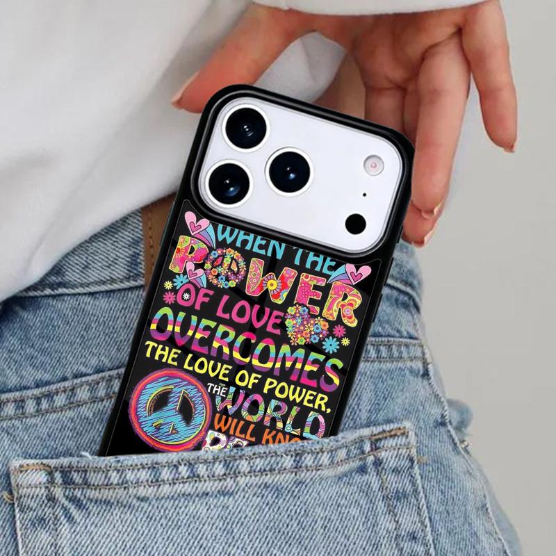 

Hippy Peace Bus Cat soft Phone Case for iPhone 16e 15 14 13 12 17 Pro Max Plus Air 17pro Cover Coque iPhone 15