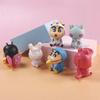Crayon Shin-Chan Figures  Kawaii Anime Desktop Ornaments Cartoon Watching TV Phone Support Cute Doll Decorations toy
