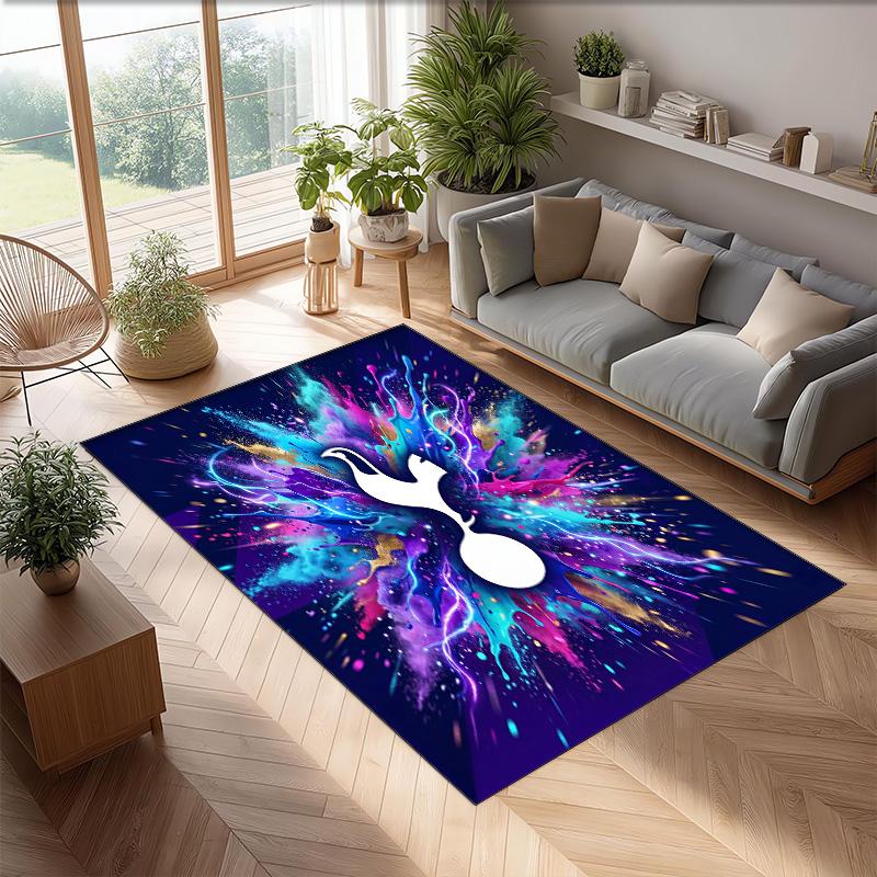 Tottenham Hotspur Bedrukte Flanellen Vloerkleed Antislip Zacht Polyester Vloerkleed Binnen Decoratie Mat voor Slaapkamer Woonkamer Bank