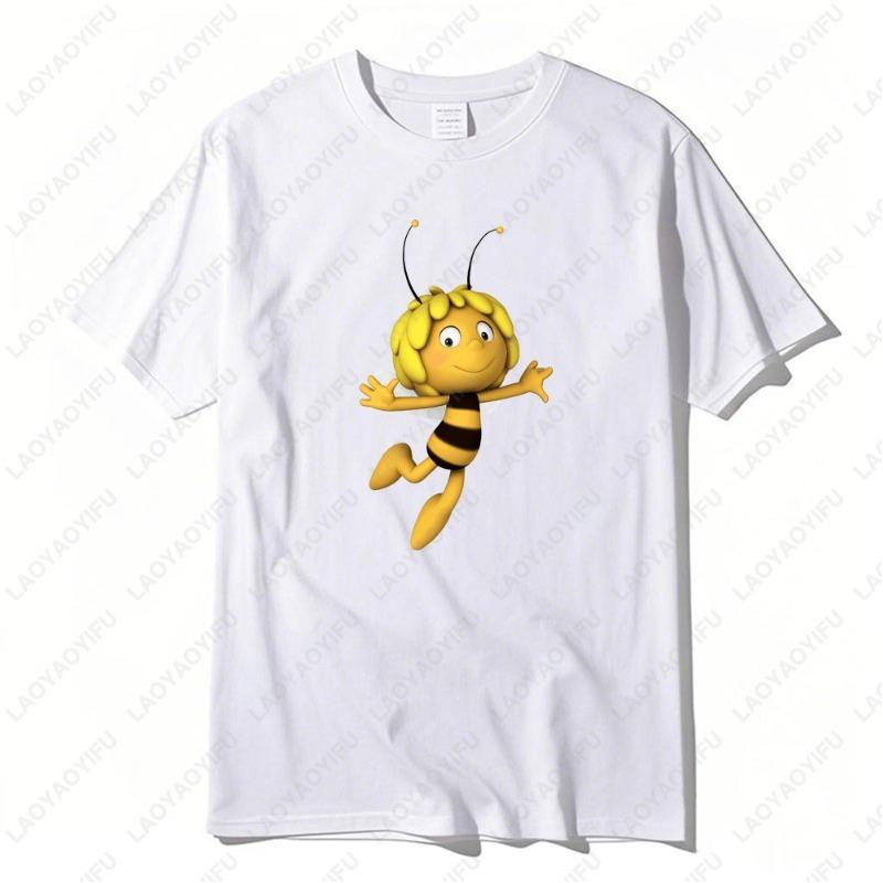 Maya The Bee Movie Cute Tshirt Funny Summer Fashion Short Sleev Popular Commuter Unisex Tees Cotton Men Women Harajuku Tops Gift