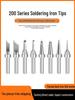 203H High-Frequency Soldering Iron Tip, Lead-Free, 90W, Pointed/Knife/Horseshoe Tips, White Light