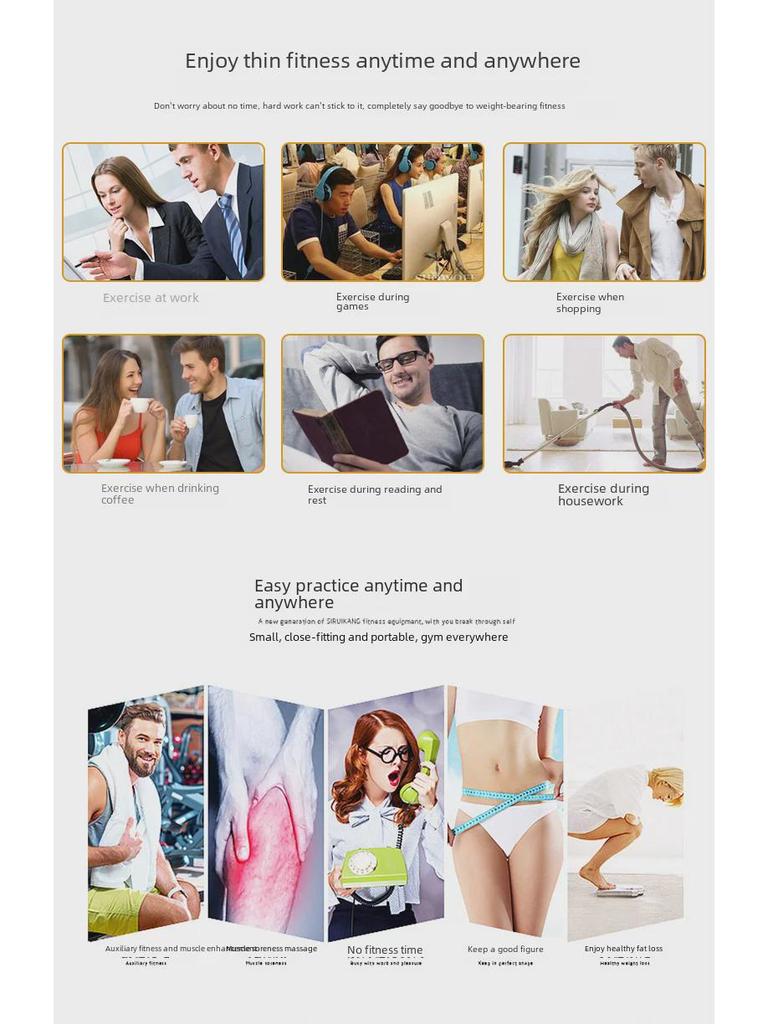 Intelligent Abdominal Muscle Toner for Men - Home Fitness Equipment for Weight Loss