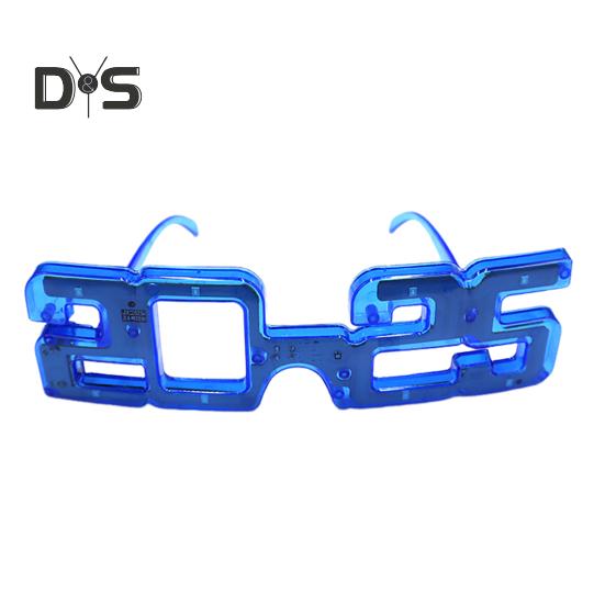 New Year Party LED Light Up Glasses 2025 Number Luminous Glasses 3 Lighting Modes Cosplay Birthday Party Photo Prop