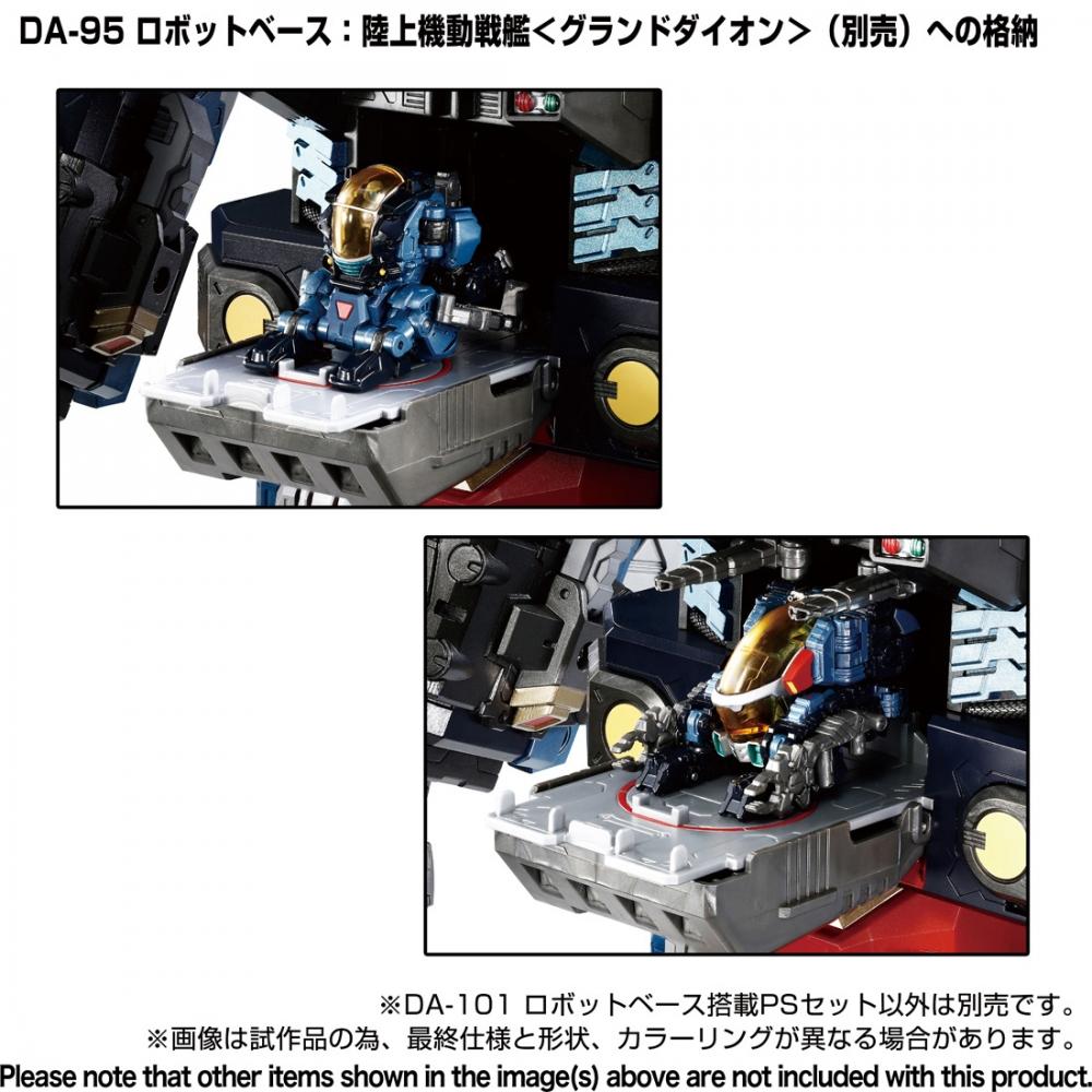 Diaclone Diaclone Da 101 Ps Set With Robot Base