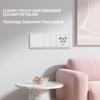 Flush Mount EU Electrical Socket 16A 250V with USB Type-C Charging 1/2 Gang Switch, 80x80mm Golden Panel for European Standard