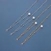 Pearl Tassel Long Glasses Chain, Metal Round Bead Chain, Mask, Mask, Fixed Accessories.