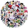 50Pcs HUNTERxHUNTER Anime Stickers GON FREECSS Killua Zoldyck Hisoka Trunk Laptops Waterproof Journal Stationery Sticker