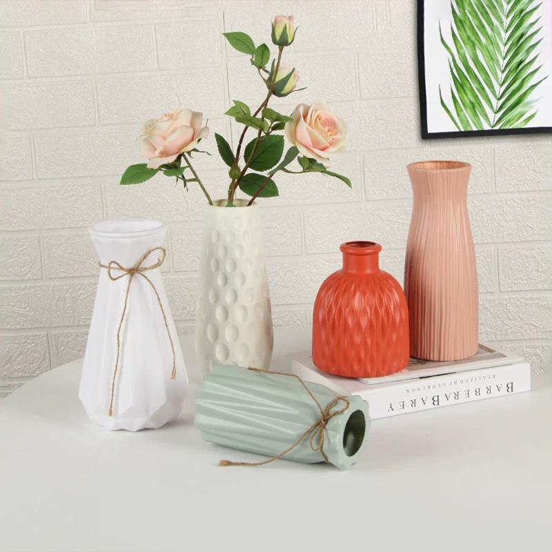 Pp Vases Imitation Ceramic Flower Pot Nordic Decor Wedding Ramadan Outdoor Home Table Diy Gifts Bonsai Holiday Yard