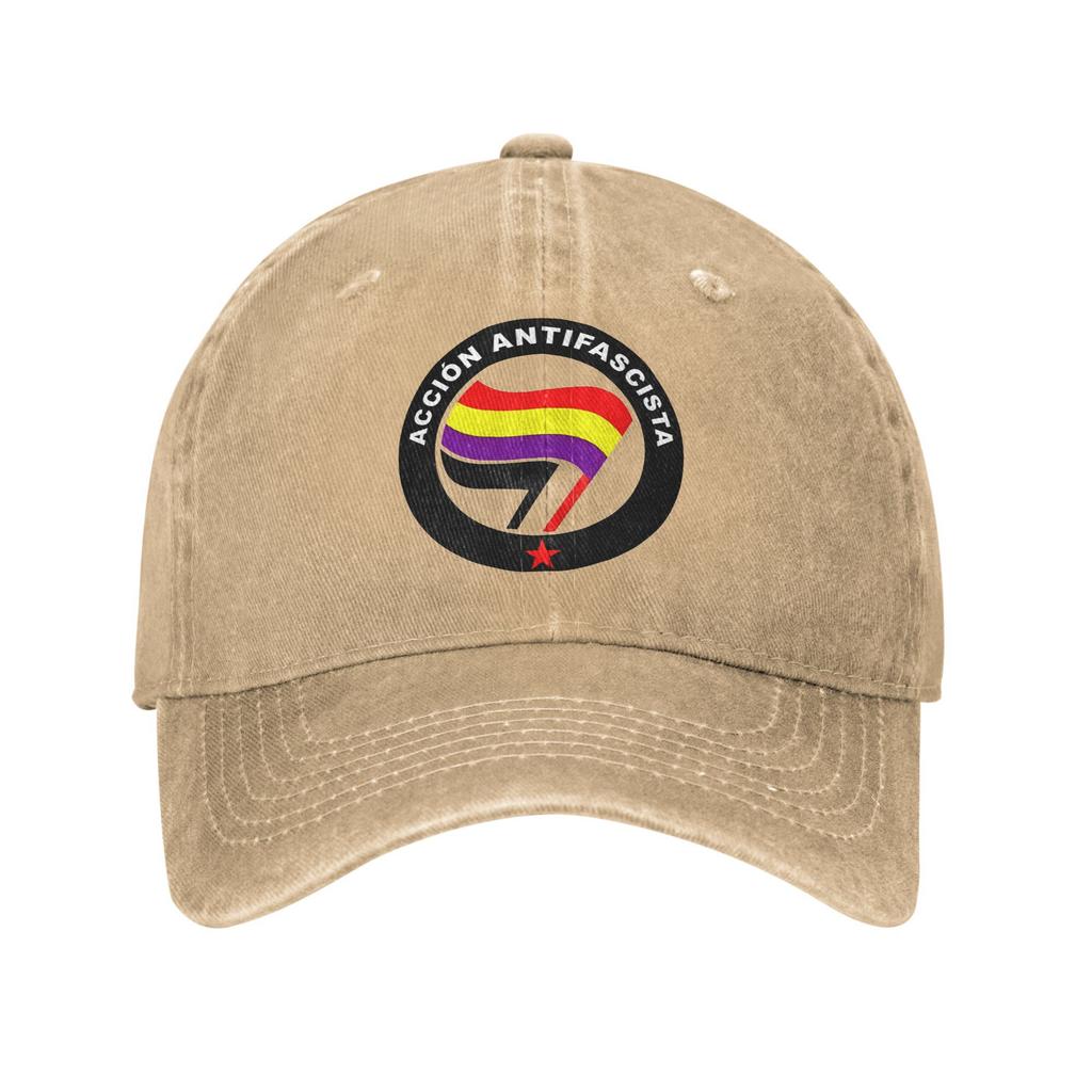 Antifascist Action Spanish Republic Baseball Caps Cotton Anti Fascist Headwear Unisex Outdoor Activities Fit Hats Cap