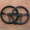 14Inch JDM Prototipo Black Edition Suede Leather Steering Wheel Sim Racing Sport Steering Wheel Auto Accessories