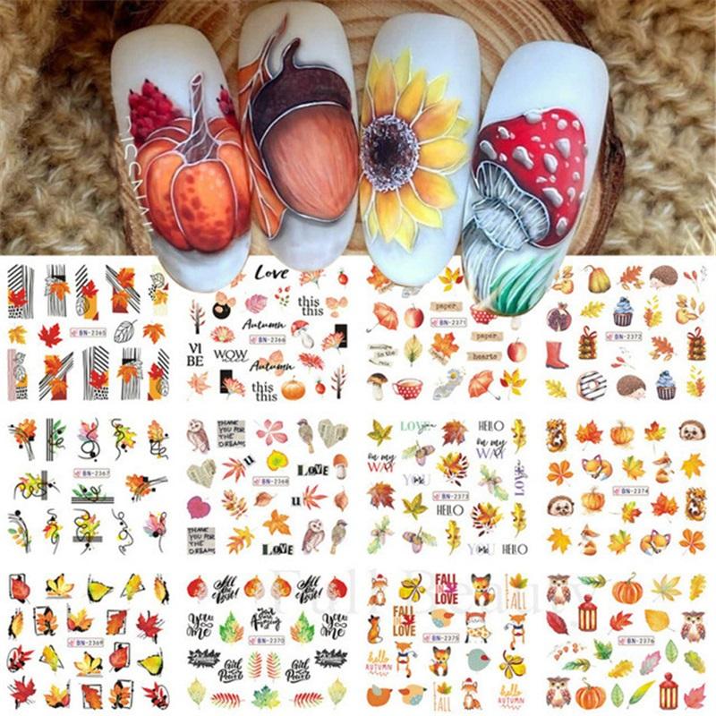 New nail art stickers ins Halloween series funny skull watermark nail stickers nail