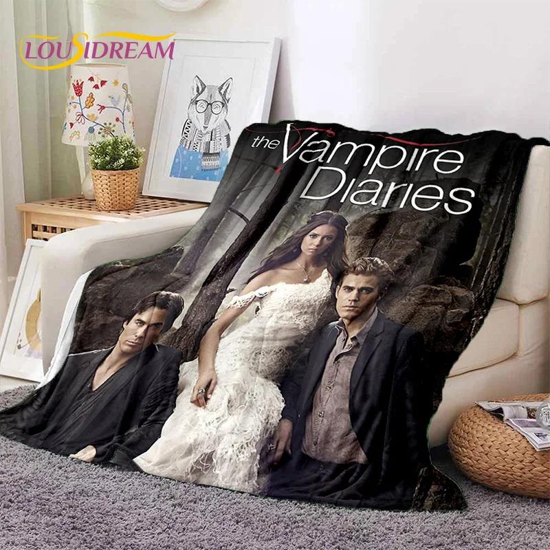 3D Latest The Vampire Diaries Damon Salvatore Soft Flannel Blankets,Throw Blanket Comfortable Blanket for Beds Sofa Home Bedroom