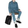 GUCCI Shirts Men's Blue Pointed Collar Moderate Denim 815657-XDC6P-4206