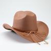 Cintura con Testa di Stella Cappello da Cowboy Occidentale Cappellino da Cowgirl in Feltro Cappello da Sole Fedora Jazz Cappelli Donna