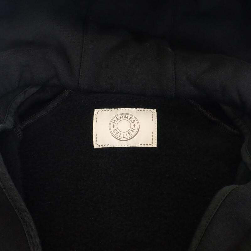 HERMES  H800735E_01M M  Parker black cotton/Polyurethane Women