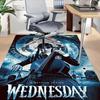 1pc Wednesday Addams Family Carpet for Playroom Bedroom Living Room Sofa Home Decor,kids Game Area Rug Non-slip Floor Mat Y82668