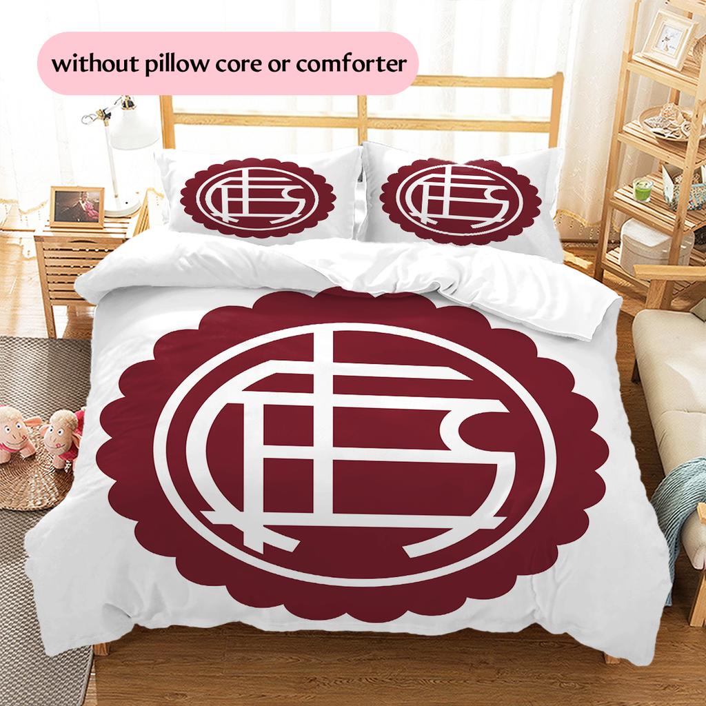 Club Atletico Lanus Pattern Bedding Home Decoration Birthday Gift (1 * duvet cover + 2 * pillowcase, without core)