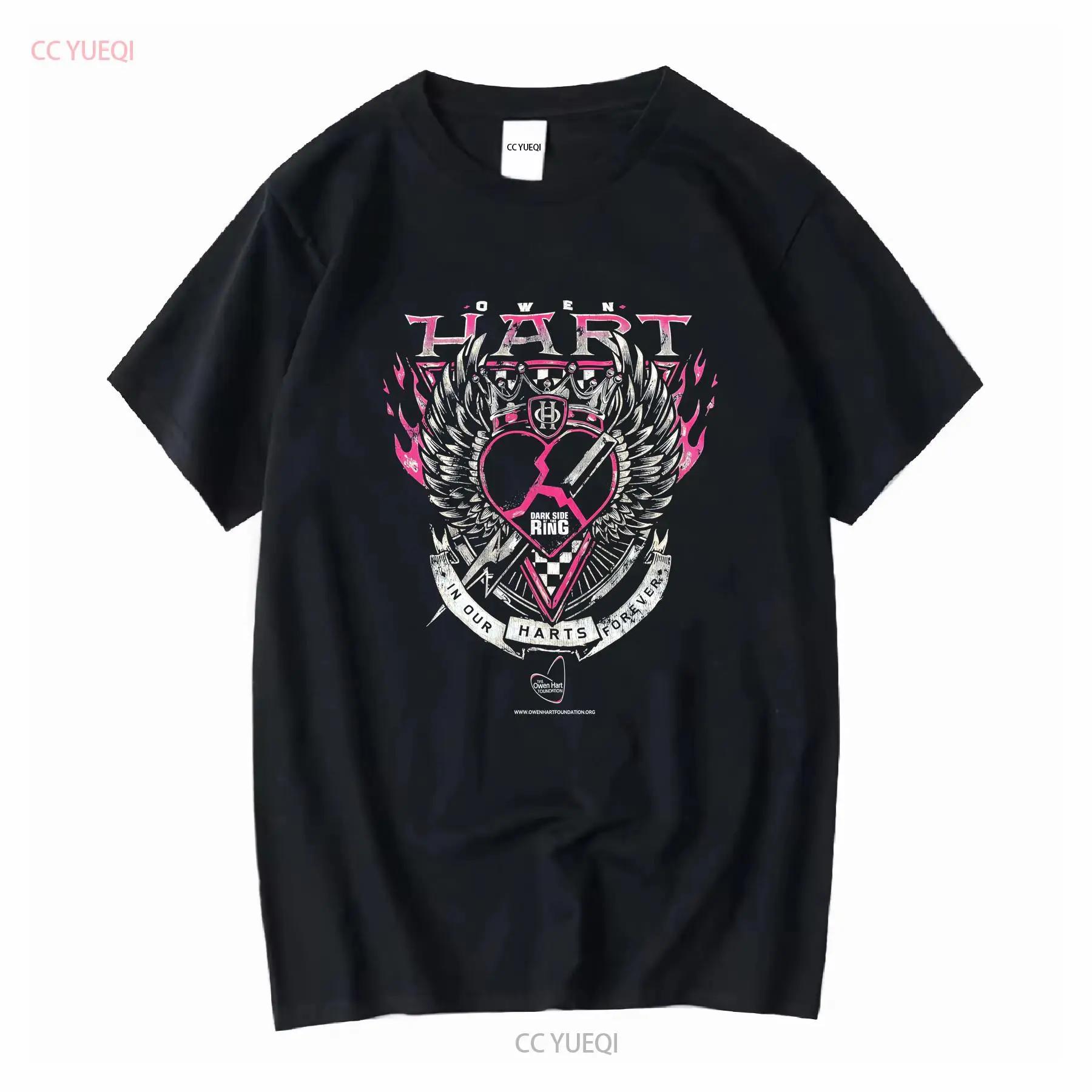 Owen Hart In Our Harts Forever Dark Side of the Ring PWT Shirt Long or Short Sleeves Vintage Washed Slightly Casual Streetwear S разноцветный