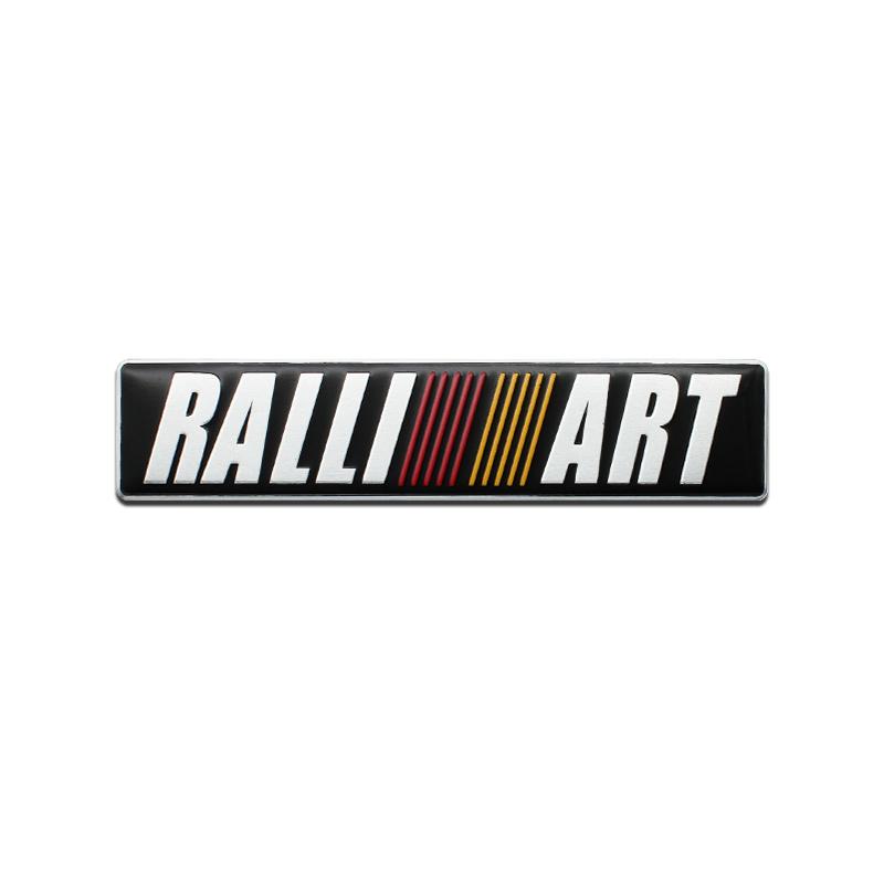 3D Metal Aluminum Car Side Fender Sticker Alloy Badge Auto Logo Rear Trunk Decals For Mitsubishi Ralliart ASX Outlander X Lancer RO4