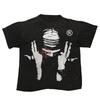 Grunge Goth Y2K Cotton Tshirt Harajuku Graphic Print Vintage Top Hip Hop Streetwear Tee Punk Oversized Short Sleeve Tshirt EMO
