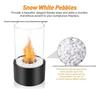 Portable Round Ethanol Fireplace: Small Indoor Tabletop Fire Stove for Bar Atmosphere