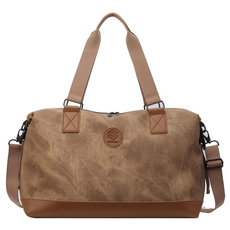 Simple and Atmospheric Short-distance Large-capacity Portable Travel Bag Dry and Wet Separation Leisure and Pull-in Fitness Bag