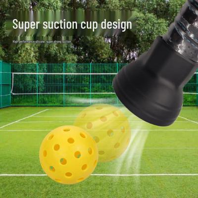 Raccogli Palline da Pickleball Portatile con Ventosa - Raccoglitore Sferico in Silicone