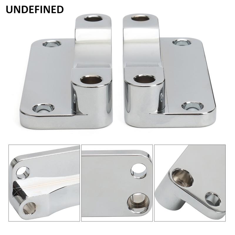 Chrome Front Fender Riser Spacer Bracket For Harley 00-13 Touring Road King Road Street Electra Glide FLHR FLHT 21" Wheel Chrome