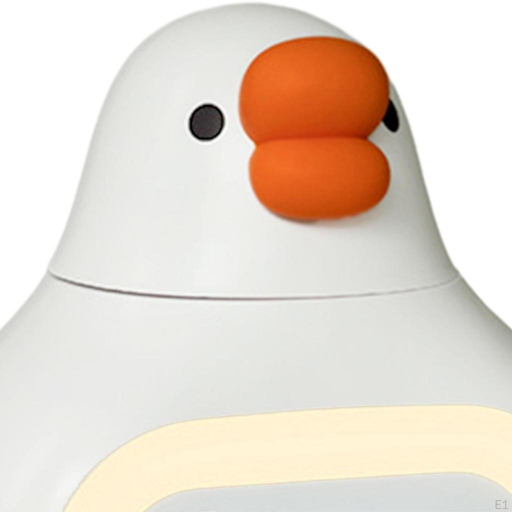 Cartoon Digital Alarm Clock Rechargeable 5Mins Snooze 12/24 Settings Kids Wake up Sleep