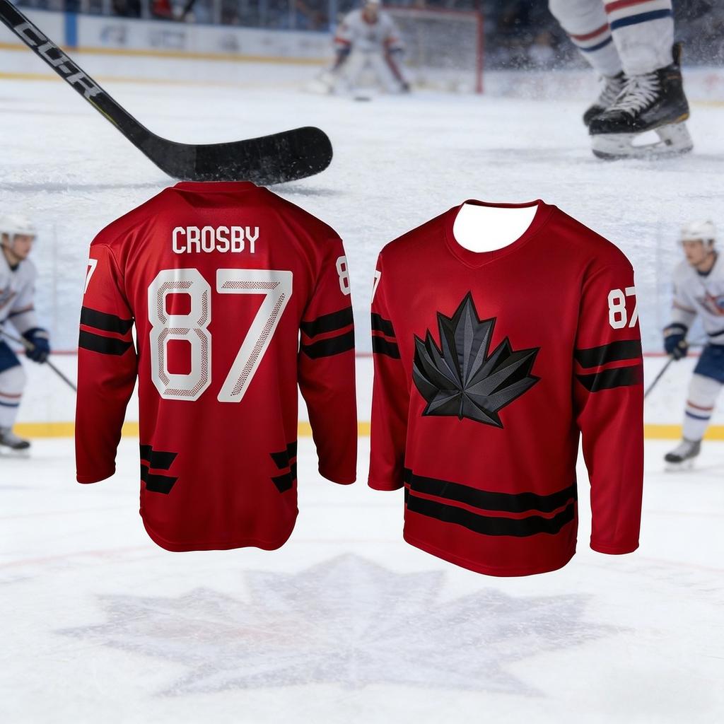 Maglia Allenamento Competizione Canada Uomo Bestseller 2026 con Stampa 3D, Traspirante, Assorbi Sudore, Manica Lunga Bambino