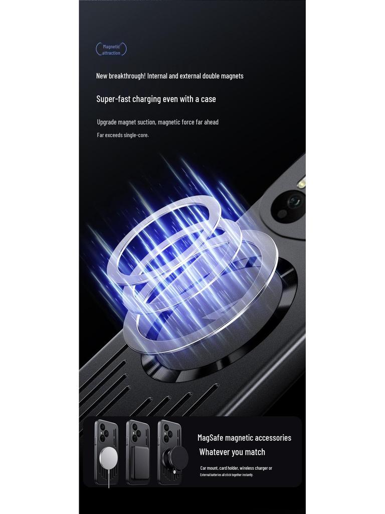 Honor 400 Magnetic Full Coverage Phone Case - Metallic Finish for Men and Women