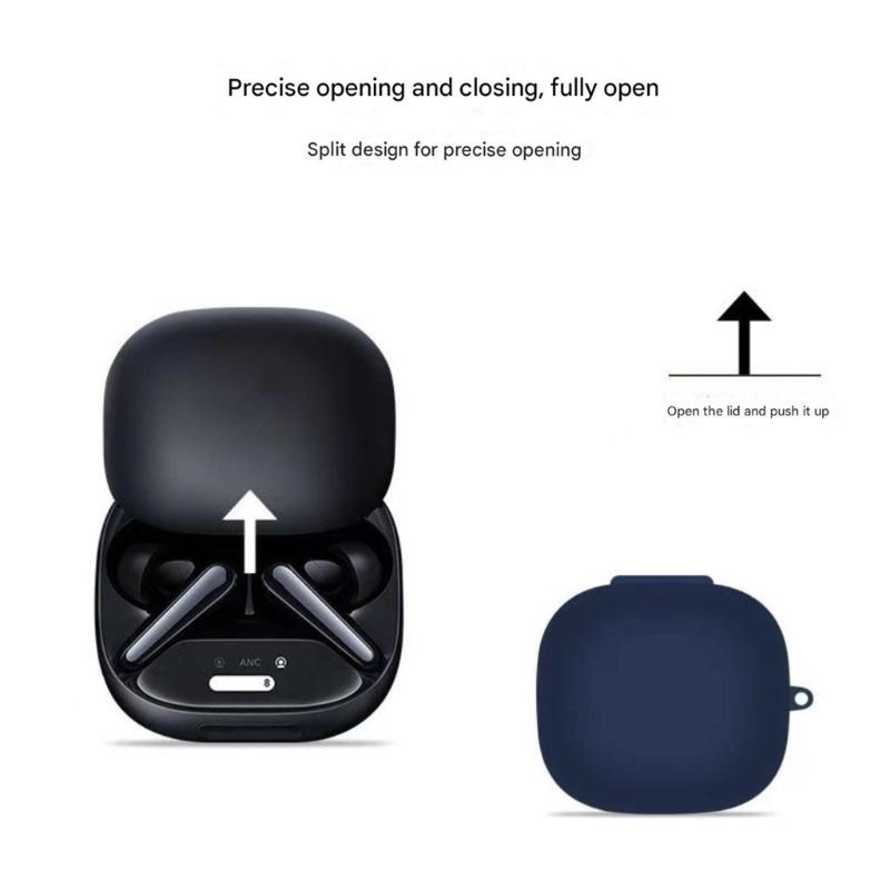 Silicone Case For Liberty 4Pro Charging Box Sleeve With Shockproof Protections And Wireless Charging Compatibility