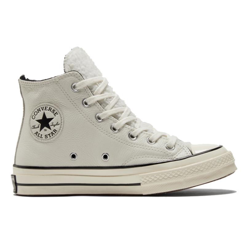 Converse Chuck Taylor All Star1970s Lamb Wool Stitching High Top Board Shoes Unisex Beige