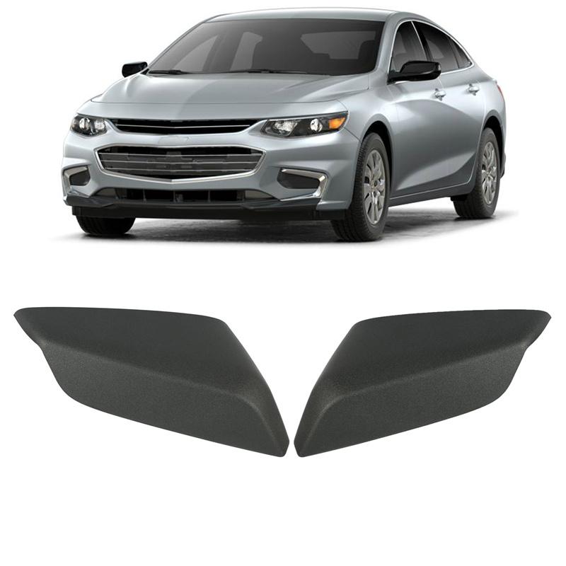 Front Bumper Fog Light Hole Cover Caps Replacement for Chevrolet Malibu 2016-2022 Car Exterior Refit Textured Black Waterproof ABS Trim