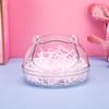 Hamster Sand Bathroom Durable Plastic Sand Bath Container Sand Box Transparent Bathing Sand Bowl for Young Squirrels