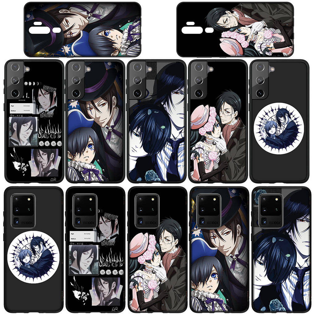 Phone Case for Samsung Galaxy S25 S23 S22 S21 S24 Ultra FE A05 A06 A15 A16 A36 A37 A35 A34 A54 A55 A56 A57 A25 A26 A53 A17 Comics Black Butler Cover