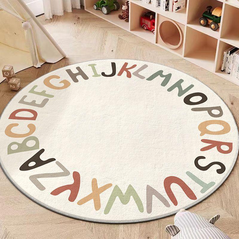 Circular Carpet Living Room Cloak Room Study Floor Mat Cartoon Children's Room Bedroom Bedside Carpet