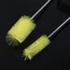 Brosse de Nettoyage Flexible à Double Tube Tuyau Poisson Brosse de Nettoyage de Printemps Outil de Nettoyage(Jaune)