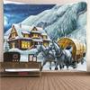 Princess Carriage Cartoon Tapestry Office Living Room Decoration Home Wall Tapestry