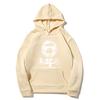 Europe Style A1APE Fleece-Lined Hooded Sweatshirt: Thank You Print