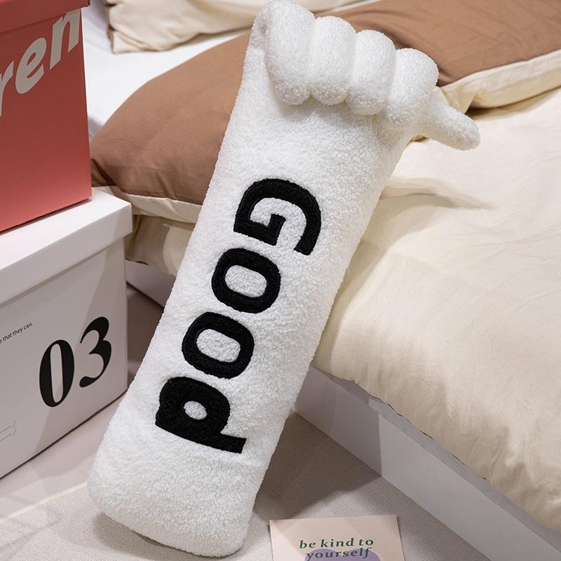 

Creative Fun Gesture Pillow Plush Toy Home Sofa Pillow Cushion Girls Accompany Soothing Muppet Doll 65cm（0.6kg）