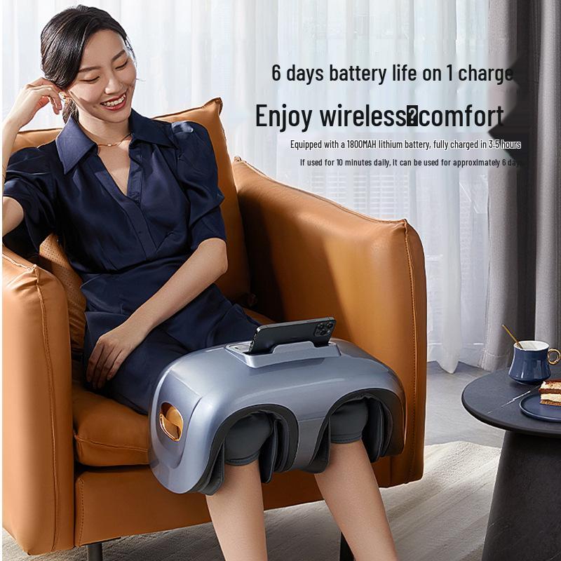 Knee and Foot Massager with Airbag, Remote Control, and Heating for Home Use