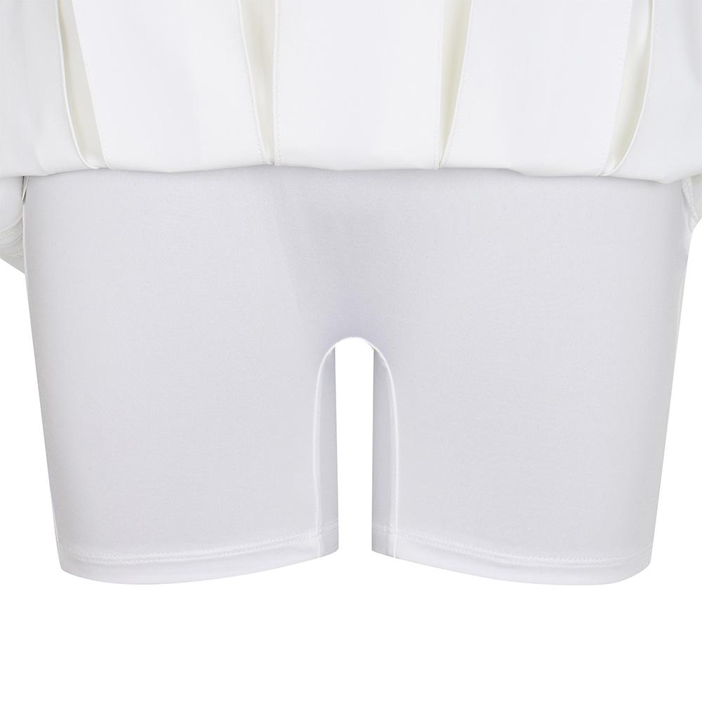 MALBON GOLF Wide Logo Banded Pleated Skirt White (Woman)