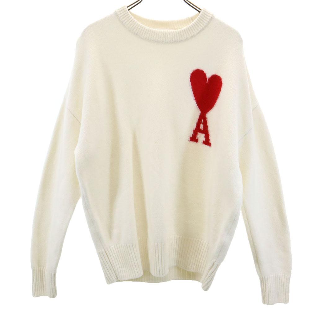 

ami Made in Bulgaria Long sleeve sweater S white knit Women Used