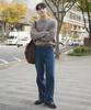 ADHOC Men'S Basic Round Neck Pullover Knit (Dk-Beige) (Hbalk92)