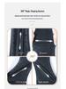 Women's Blue-Gray Fleece-Lined High-Waisted Slim-Fit Denim Pants - 2023 Autumn/Winter Style