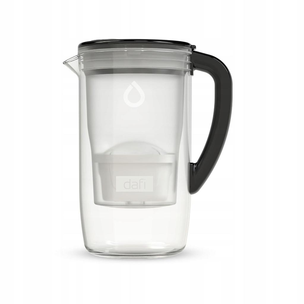 Dafi Prisma Led Glass Filter Jug Black 1 Filter Included 2.5L