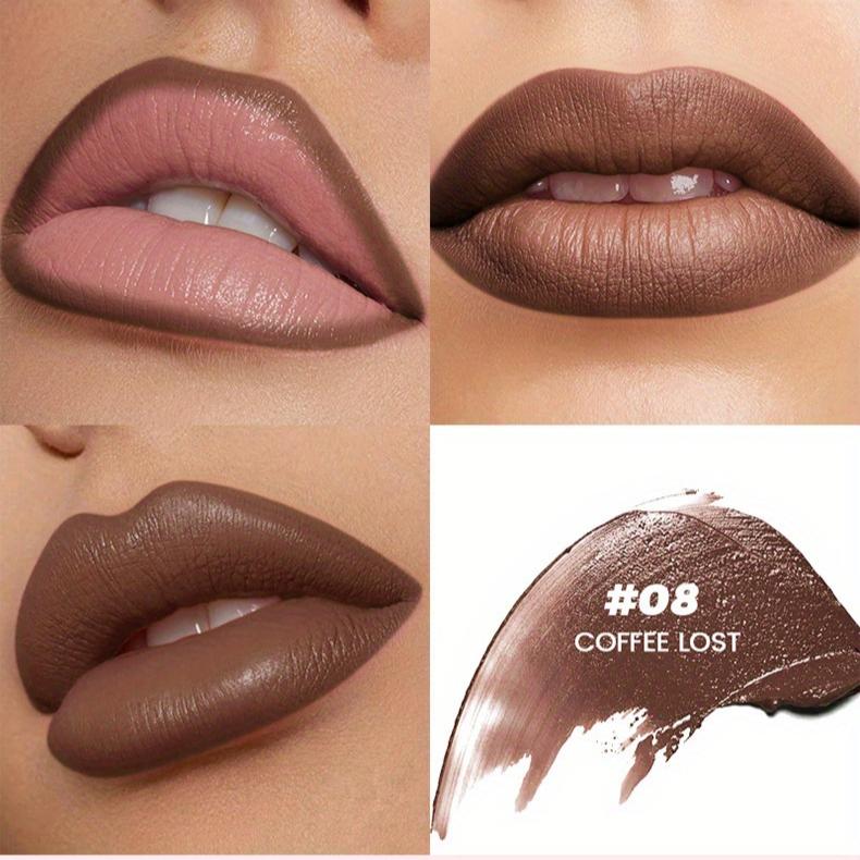 2-in-1 Matte Lipstick and Lip Liner Cone Tip Velvet Lipstick Pencil Silky Texture Waterproof Long-lasting Lipsticks Lip Combo Liner Lip Liner Stick