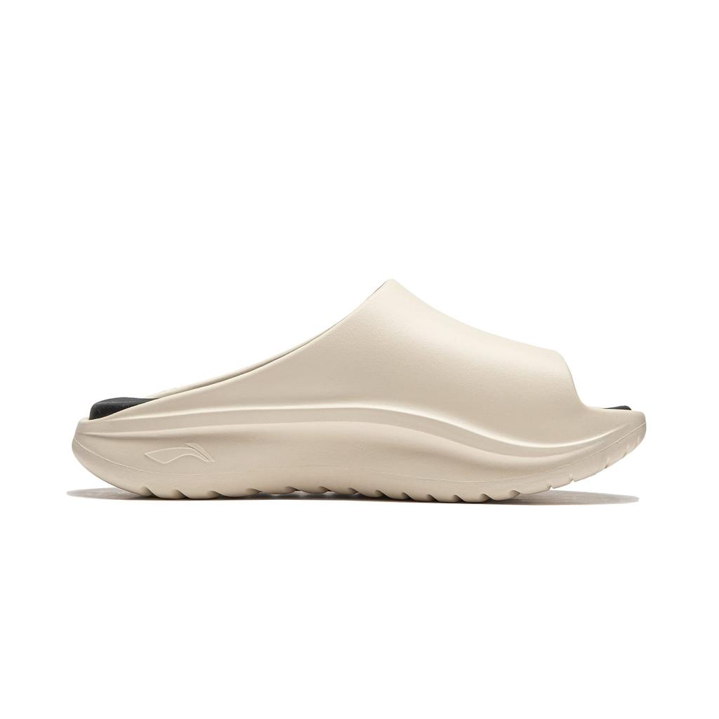 Li Ning SOFT SLIPPER Slide Slippers Unisex Rock White Gray AGAU003-1