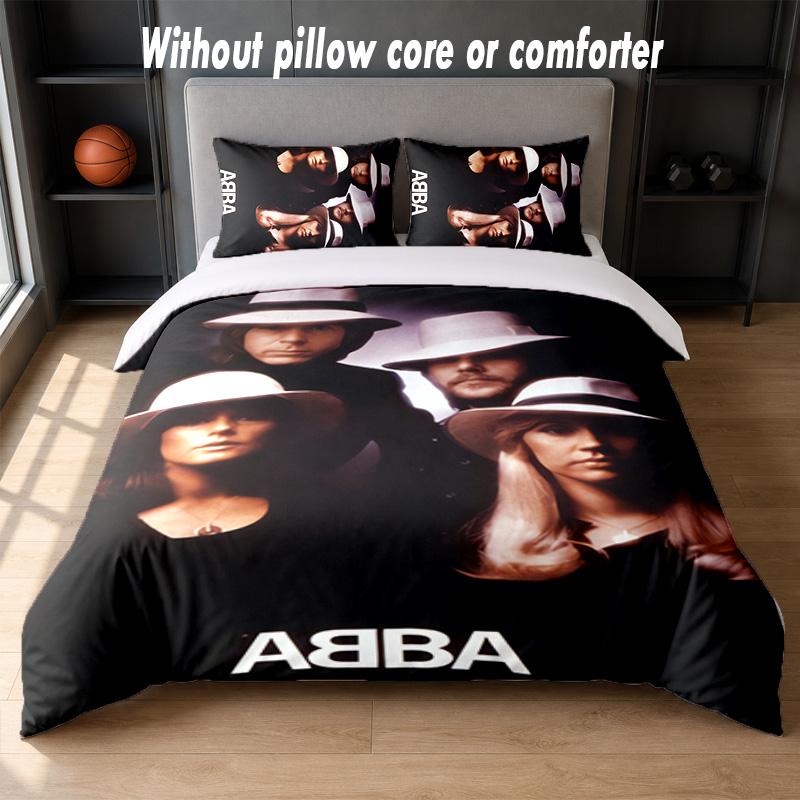 ABBA Design Bed Bedding Set 1 Duvet Cover + 2 Pillowcases Soft Breathable Household Bed Linens